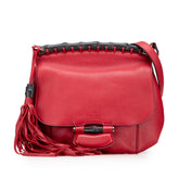 Medium Leather Bamboo Nouveau Fringe Crossbody